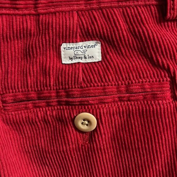Vineyard Vines youth boys size 12 red corduroy pants. - Picture 4 of 6